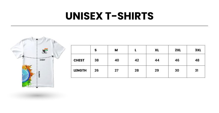 T-Shirt Size Chart